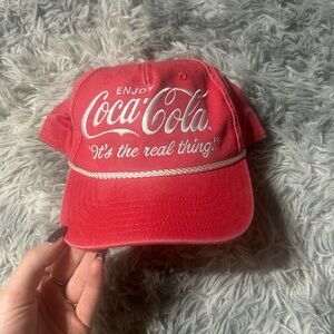 Coca Cola Red Hat with White Script Logo